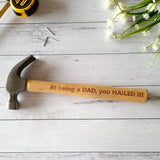 'At being a Dad you Nailed it' Hammer