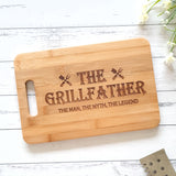 The Grillfather chopping board. Father's Day chopping board design