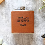 World's greatest Dad Father's day hip flask