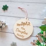Personalised Bauble "Sleigh" design