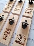 Bottle Opener Wall Mount