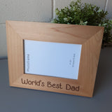 Personalised Alder Photo Frame