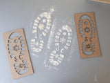 Elf Feet stencil