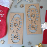 Santa Boot Stencil