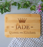 "Queen of the Kitchen" design Chopping Board