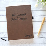 Teacher gift personalised notebook