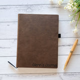 Personalised Notebook ''Brown''