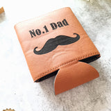 ''No1 Dad Moustache'' Stubby Holder