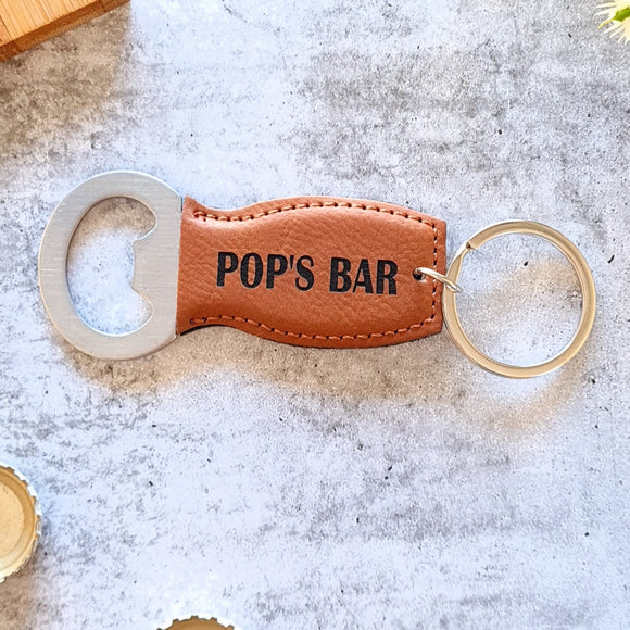 Pop's Bar engraved Bottle opener