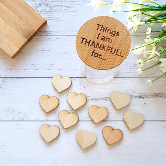 ''Things I am Thankful for''  Jar and Hearts
