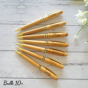 BULK Personalised Bamboo Pen