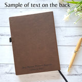 Personalised Notebook ''Brown''