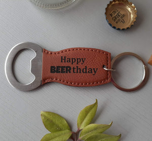 ''Happy Beer-thday'' Bottle Opener