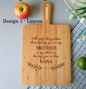 "Only thing better with vines" design Chopping Board