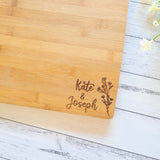 "Corner 1 Flower" design Chopping Board